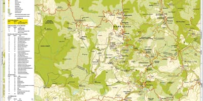 মানচিত্র troodos পর্বত, সাইপ্রাস